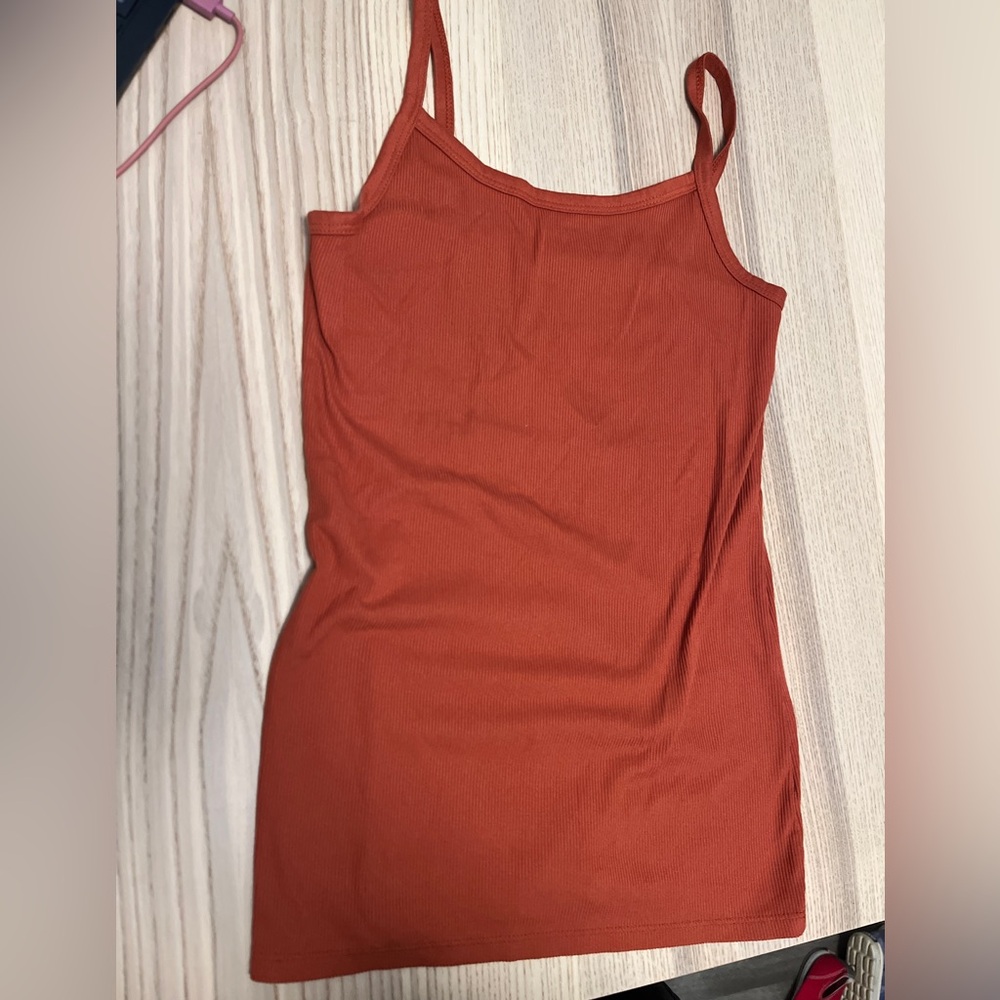 Orange Tan Top - Size Medium